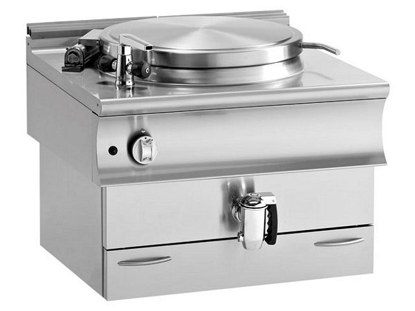 Modular Gas boiling pan, 100 liters, 24 KW, 900x900x570mm