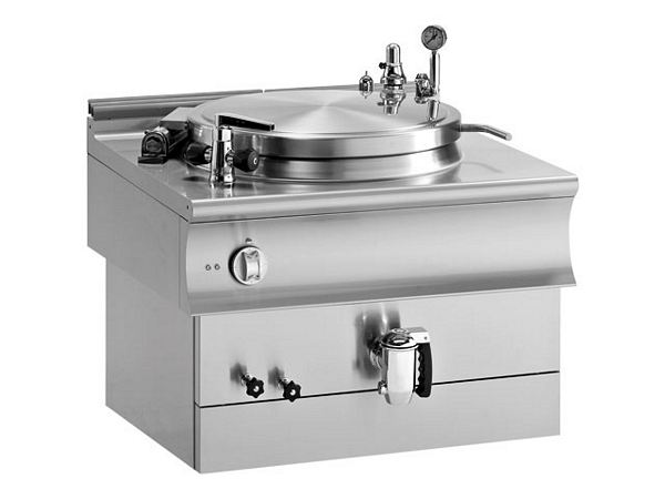 Modular Gas boiling pan, quick cook function, 100 liters
