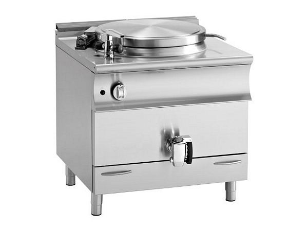 Modular Gas boiling pan, 150 liters, 24 KW, 900x900x850mm