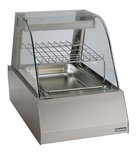 Hot counter with visual front glass, 1/1 GN, 478x775x600mm