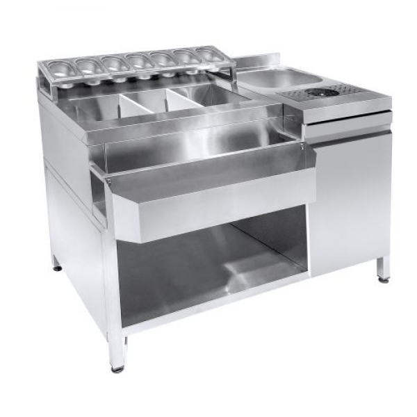 Neutral Bar Station 134x70x88, 80 kilos