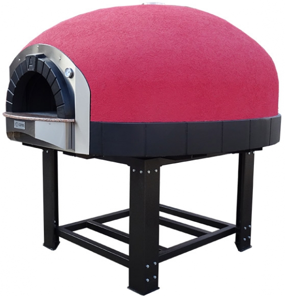 Wood pizza oven D160K, dome with silicone coating, 195 pizzas á Ø 30 cm per hour, fixed & unheated baking surface, weight 2.300 kg