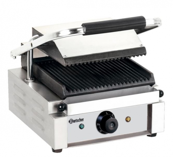 Electric contact grill, grooved, 1,8 kW, 290x400x200mm
