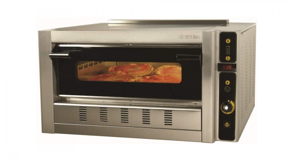 Gas Pizzaofen mit Einkammer FG4 910x810x510cm