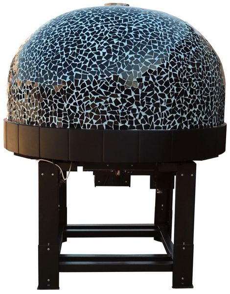 Gas Pizzaofen GR85K-B0, Kuppel mit Mosaiksteinen, 75 Pizzen á Ø 30 cm pro Stunde. Gewicht 1.250 kg