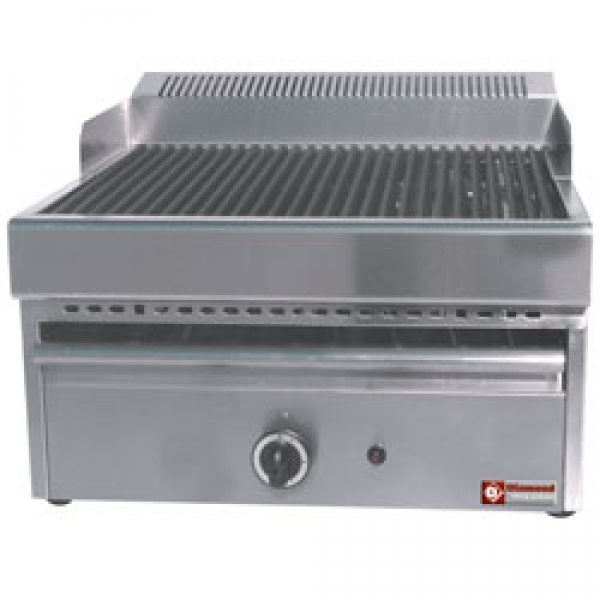 Gas vapor grill with grill made of cast ironTop / 410x630xh430 mm / 9KW