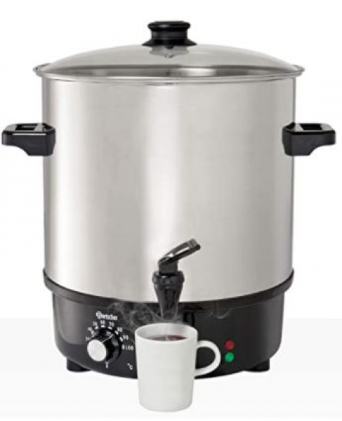Mulled wine pot, 25 litres, 1,8 kW, Ø 450 mm, height 470 mm