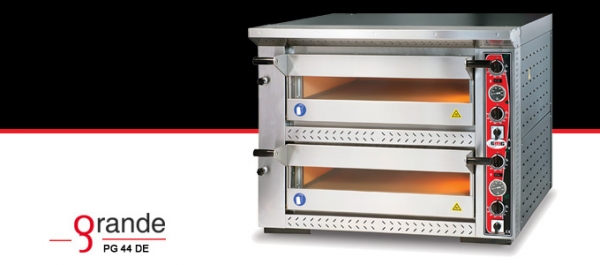 GMG Dual chamber pizza oven, refractory stone for 4+4 33cm, 1010x1030mm