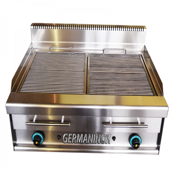 Gas lava rock grill, 14,0 kW, 800 x 650 x 295mm
