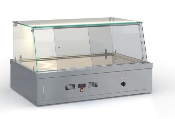 Bain Marie attachment (107x70 cm) in the color silver