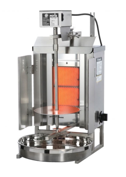 POTIS GD1/S (liquefied petroleum gas/natural gas) Gyros-Grill stainless steel version (stainless)