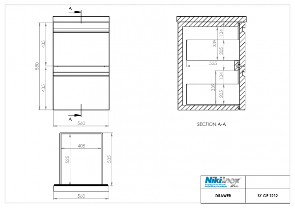 Drawer SY GE 1212