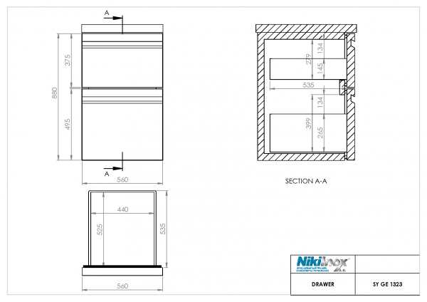 Drawer SY GE 1323