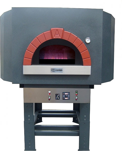 Gas pizza oven G120S-BF, metal dome, 105 pizzas á Ø 30 cm per hour, fixed & separately heated baking surface, weight 1,400 kg