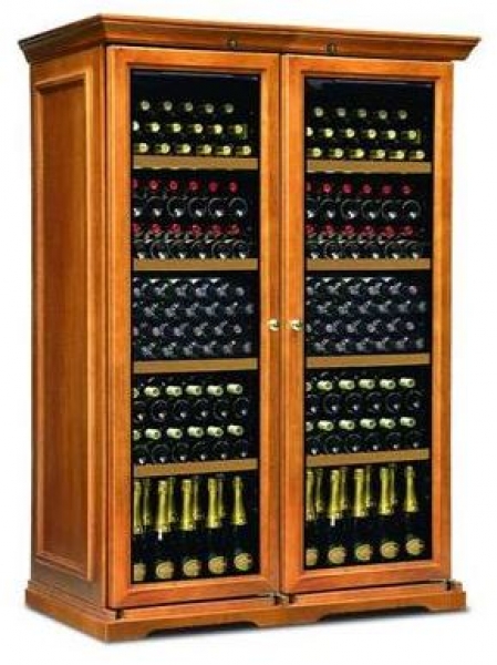 Weinkühl-/ Temperierschrank WOOD CLASSIC 80
