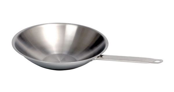 Wok pan CNS 18/10, 4 litres, Ø 390 mm