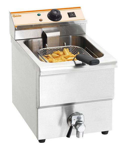 Electric deep fat fryer "IMBISS I", 1 basin, 8 litres, 290x550x4