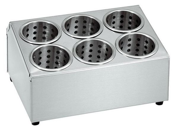 Cutlery holder, for 6 cutlery cylinders, 380x300x200mm
