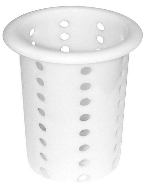 Contacto Cutlery Cylinder perforated, white polyethylene