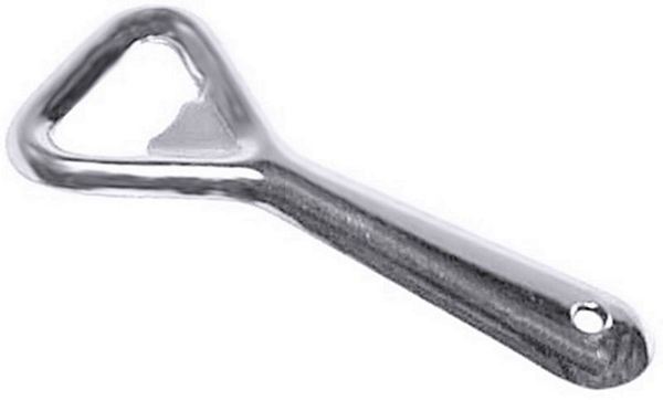 Contacto Bottle Opener chrome plated, mirror polished