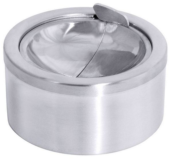 Contacto Ashtray 18/10 stainless steel, satin polished