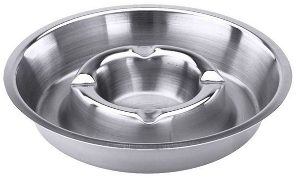 Contacto Ashtray 18/10 stainless steel, mirror polished