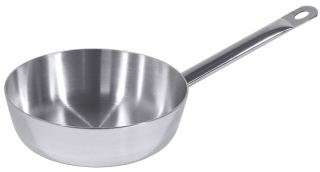 Contacto Frying Pan, mirror polished, sandwiched between two lay