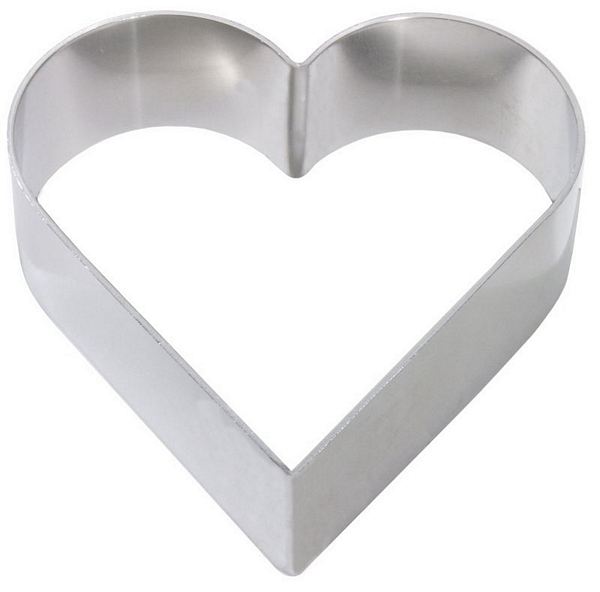 Contacto Cake Frame, Heart shaped 2 mm aluminium