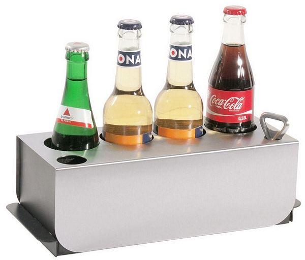 Contacto Bottle cooler for conference room, black POM