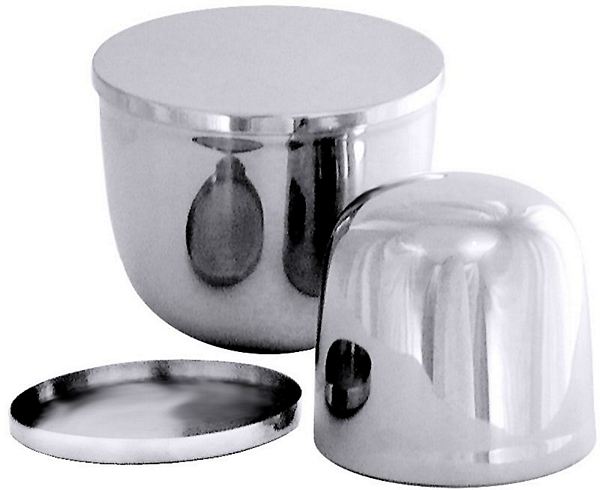 Contacto Cassata Mould with lid, 18/10 stainless steel