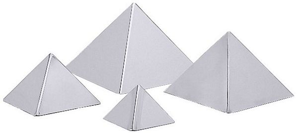 Contacto Pyramid Mould stainless steel, mirror polished finish