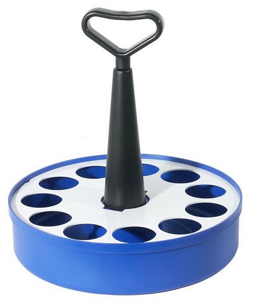 Contacto Glass Carrier blue plastic, strong handle