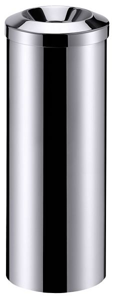 Contacto Waste Paper Bin stainless steel, mirror polished