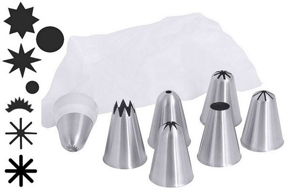 Contacto Piping/Pastry Tubes, made of stainless steel