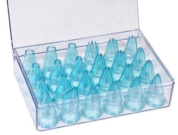 Contacto Piping/Pastry Tubes 24 different polycarbonate tubes