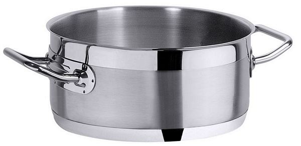 Contacto Cooking pot, satin polished, with sandwich base up to 3