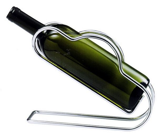 Contacto Wine Cradle chrome plated, mirror polished finish