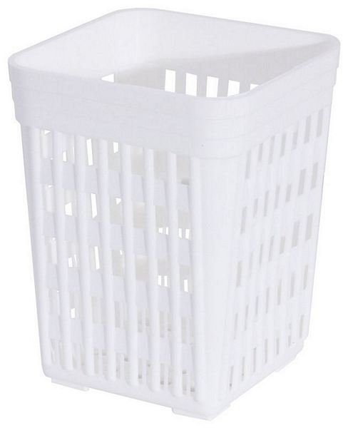 Contacto Cutlery Holder perforated, white polyethylene