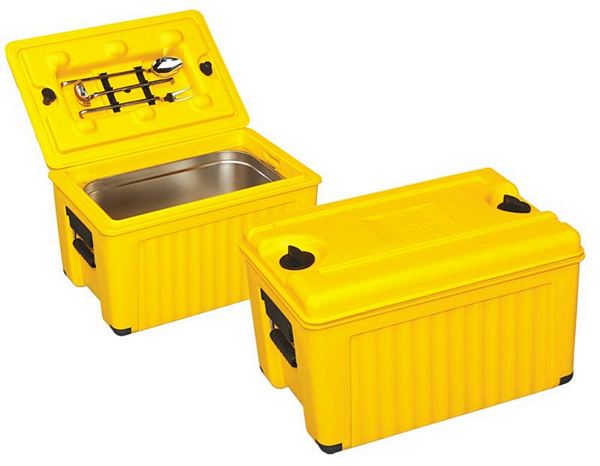 Contacto Insulated, GN 1/1, double walled yellow polypropylene