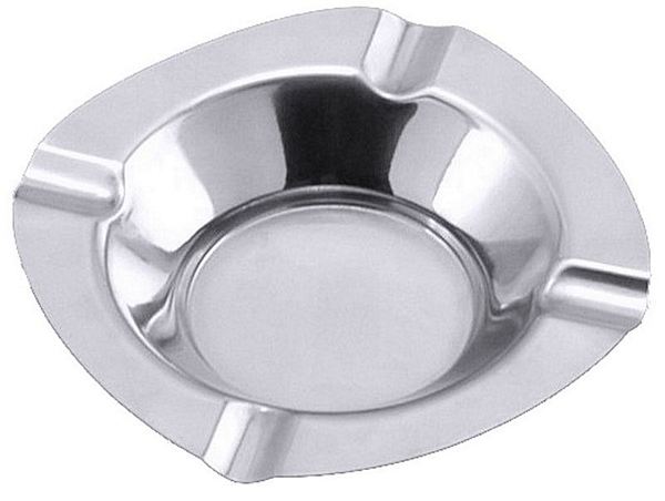 Contacto Ashtray stainless steel, mirror polished