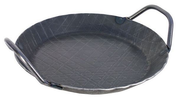 Contacto Iron Frying/Serving Pan, mild steel handles, heavy gaug