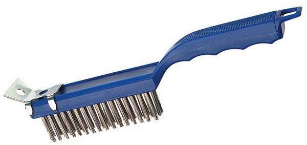 Contacto Wire Brush blue polypropylene handle