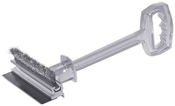 Contacto Griddle Brush and Scraper aluminium