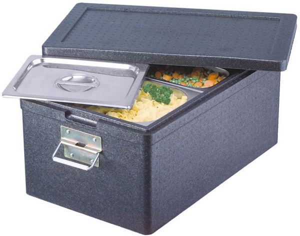 Contacto Insulated Box, GN 1/1, EPP in black