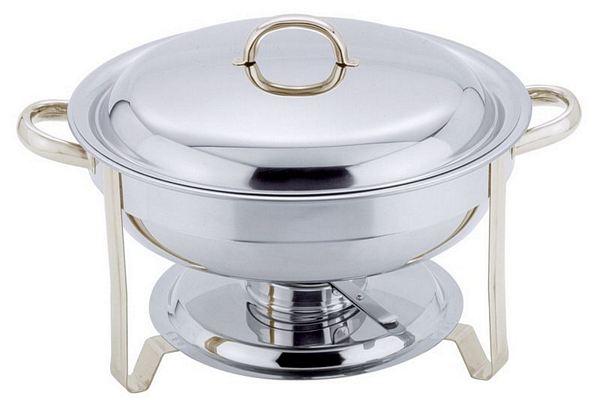 Contacto Round Chafing Dish, with additional electric element