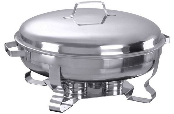Contacto Large round Chafing Dish, 18/10 stainless steel