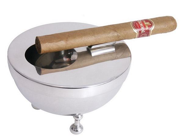Contacto Cigar Ashtray 18/10 stainless steel