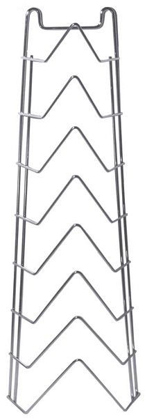 Contacto Lid Rack for 8 lids, chrome plated, wall fitting