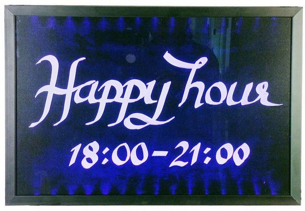 Contacto ED Blackboard black aluminium frame