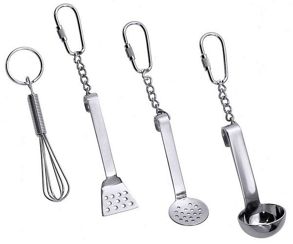 Contacto Key Rings 18/10 stainless steel, mirror polished